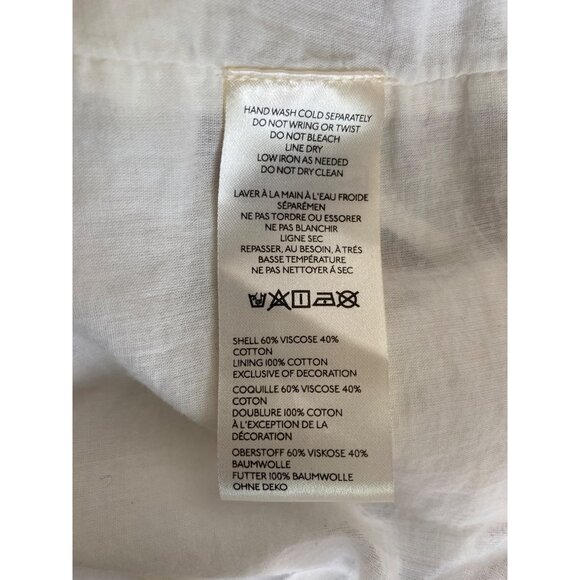 Free People Sweet Escape Embroidered Boho Peasant Folklore Dress White Red XS - Picture 11 of 12